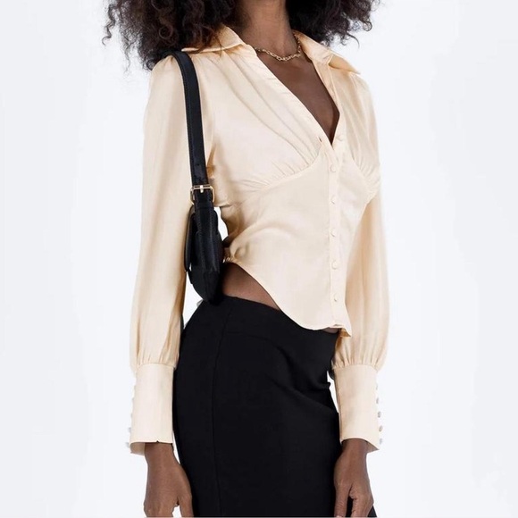 BRAND NEW Princess Polly Button Up Corset Top - Picture 3 of 3